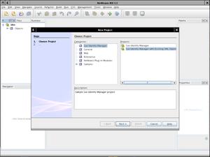 IDM a NetBeans 5.5 - nový projekt