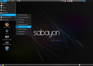 sabayon 5.0 menu
