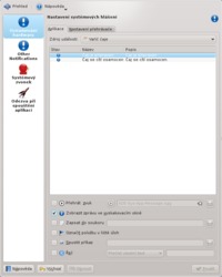 Nastavení upozornění (KDE)