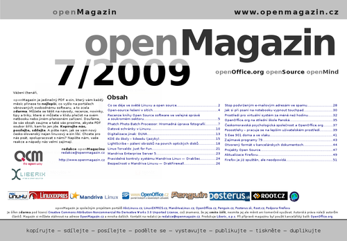 openMagazin 07/2009 – nahled