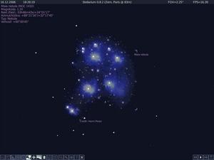Maia nebula po zväčšení