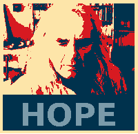 Obama HOPE in GIMP, obrázek 5