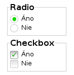 Štýl aplikovaný na formulárové elementy