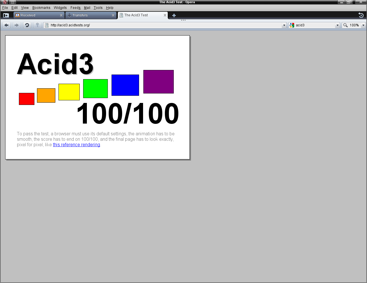 Acid3 - 100/100
