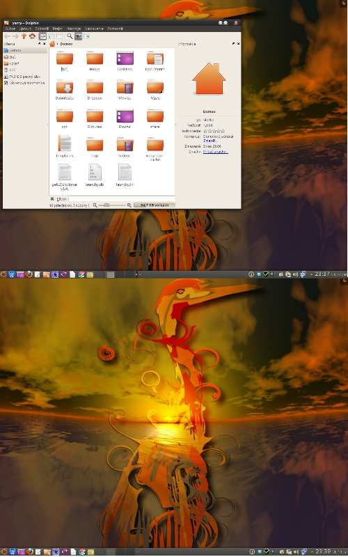 Reminiscencie na Gnome z Ubuntu v KDE na PCLinuxOS
