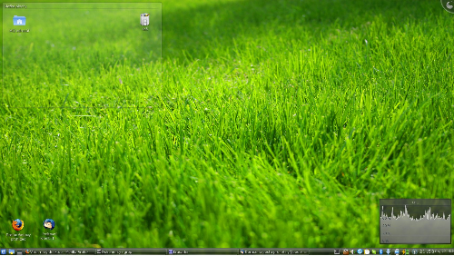 Tráva - Kubuntu 9.04 :-D KDE 4.2.2