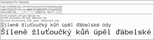 fixed width font