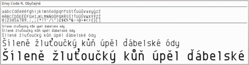 fixed width font