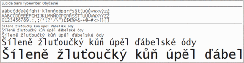 fixed width font