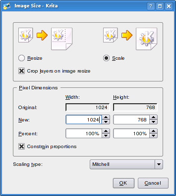 krita 3: scale