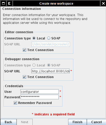 BPE - Connection information