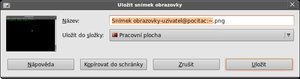 screenshot save dialog