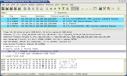 Prázdný rámec ve Wiresharku (posledních 23 bajtů) – 0x03 0x03 0x01 a pak padding z ASCII +