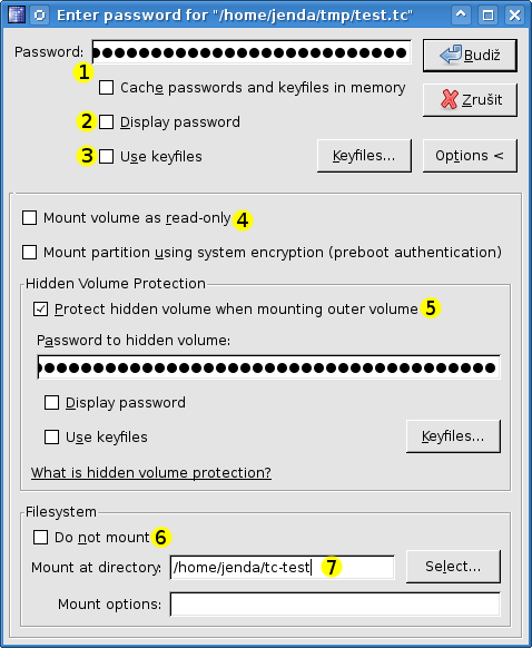 truecrypt okno