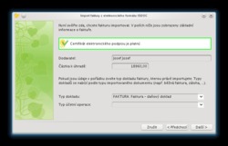 Import faktury ve formátu ISDOC