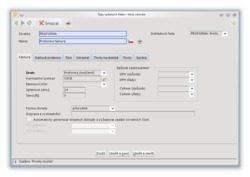Nový druh – vystavená proforma faktura