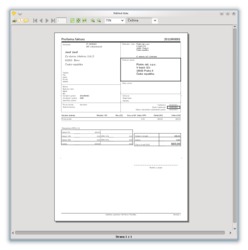 Náhled tisku vystavené proforma faktury