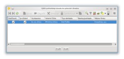 Výběr faktury při ručním párování
