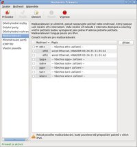 fedora 13 desktop nastaveni firewallu 2