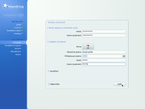 mandriva 2009 cz inst 12 root uzivatel