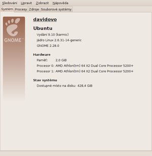 ubuntu 9.10 karmic koala 077 sledovani systemu1