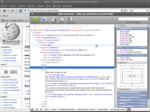 arora webinspector prvky