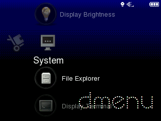 dingoo dingux dmenu2