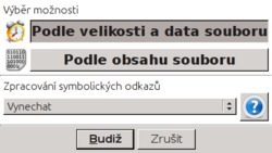 FreeFileSync: nastavení porovnávání