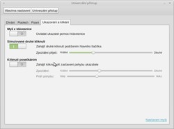 Emulace sekundárního tlačítka v GNOME 3