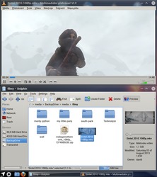 Přehrávání videa ve VLC na výchozím systému