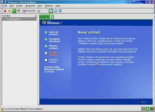 Instalace WinXP