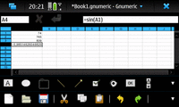 nokia n900 maemo gnumeric1