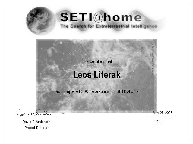 certifikat o 5000 vysledcich