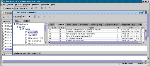 Content screen