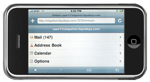 zimbra wap iphone