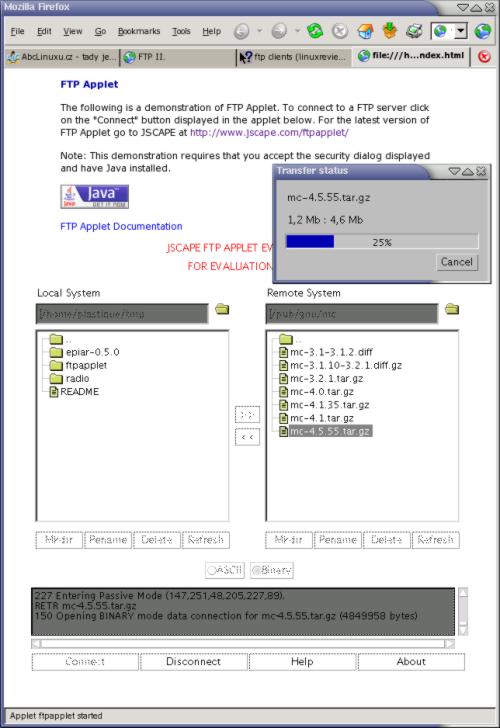 FTP Applet