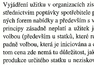 Černobílý obrázek otočený unpaperem a převedený do šedých odstínů