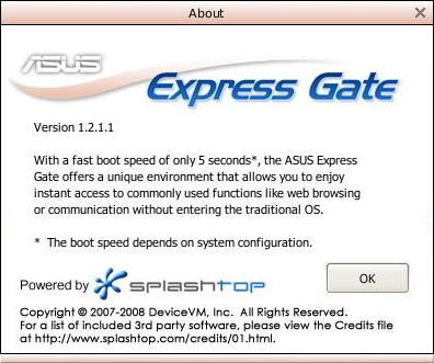 Express Gate sám o sobě