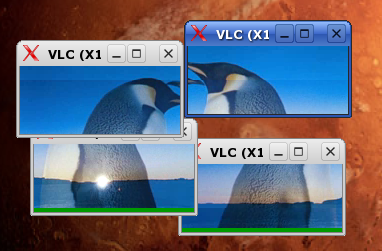 VLC - ukázka filtru wall