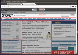 Rozšíření pro Firefox a Chrome: Screenshoty webu