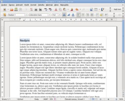 Styly v LibreOffice Writer