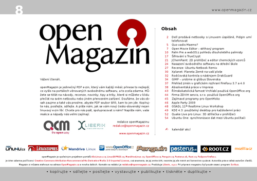 openMagazin 08/2009 – nahled
