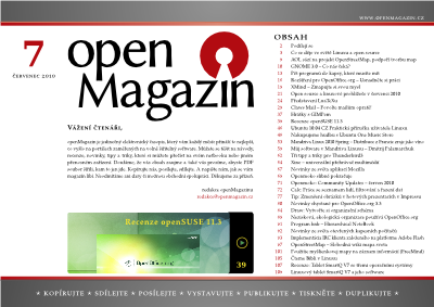 openMagazin 7/2010 – nahled