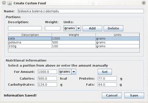 idiet customfood