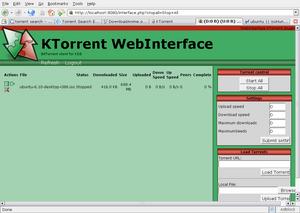 ktorrent - web