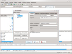 FileZilla – připojení