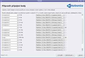 08 kubuntu 6.10 live install_pripravit_pripojne_body
