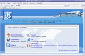 kubuntu 6.10: 05_konqueror_prvni_spusteni