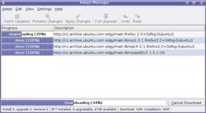 kubuntu 6.10: 17_adept_manager_downloadign_firefox