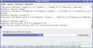 kubuntu 6.10: 27_adept_instalace_upgradu